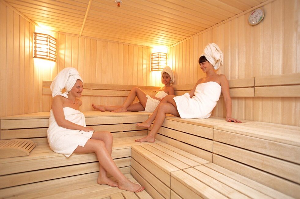 Sauna is a public place where you can become infected with onychomycosis